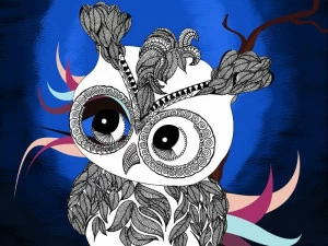 MOMENTI Авторский художественный принт Crazy home paintings Ah-009