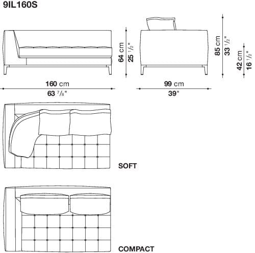 Угловой диван из ткани Maxalto Lucrezia Soft ARCH-00062457 - Вид №10