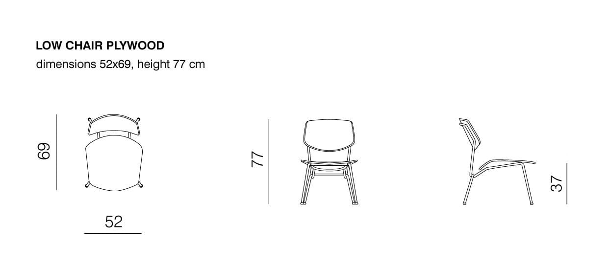 Кресло из фанеры с мягким сиденьем prostoria Strain ARCH-00069285 - Вид №2