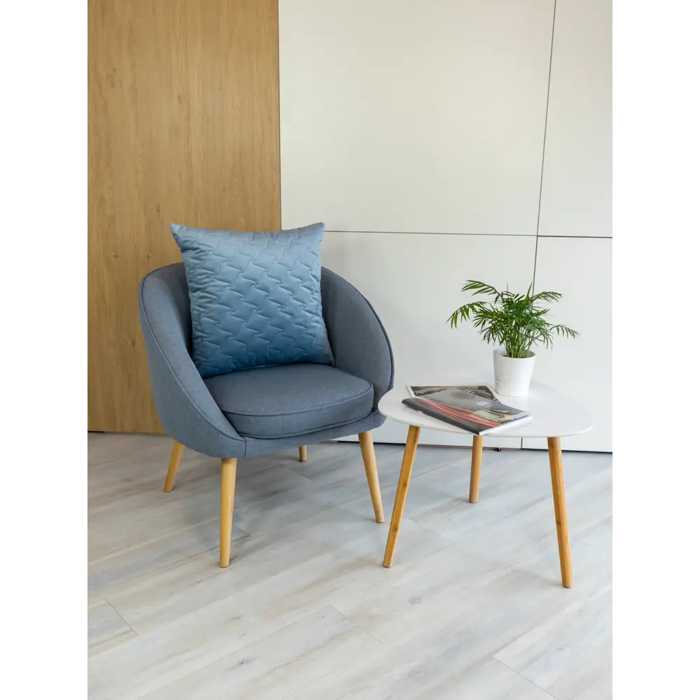 Подушка декоративная Linen Way Verona 50x50 см цвет серо-голубой Fjord 4 88639609 STLM-2183207  - Вид №3