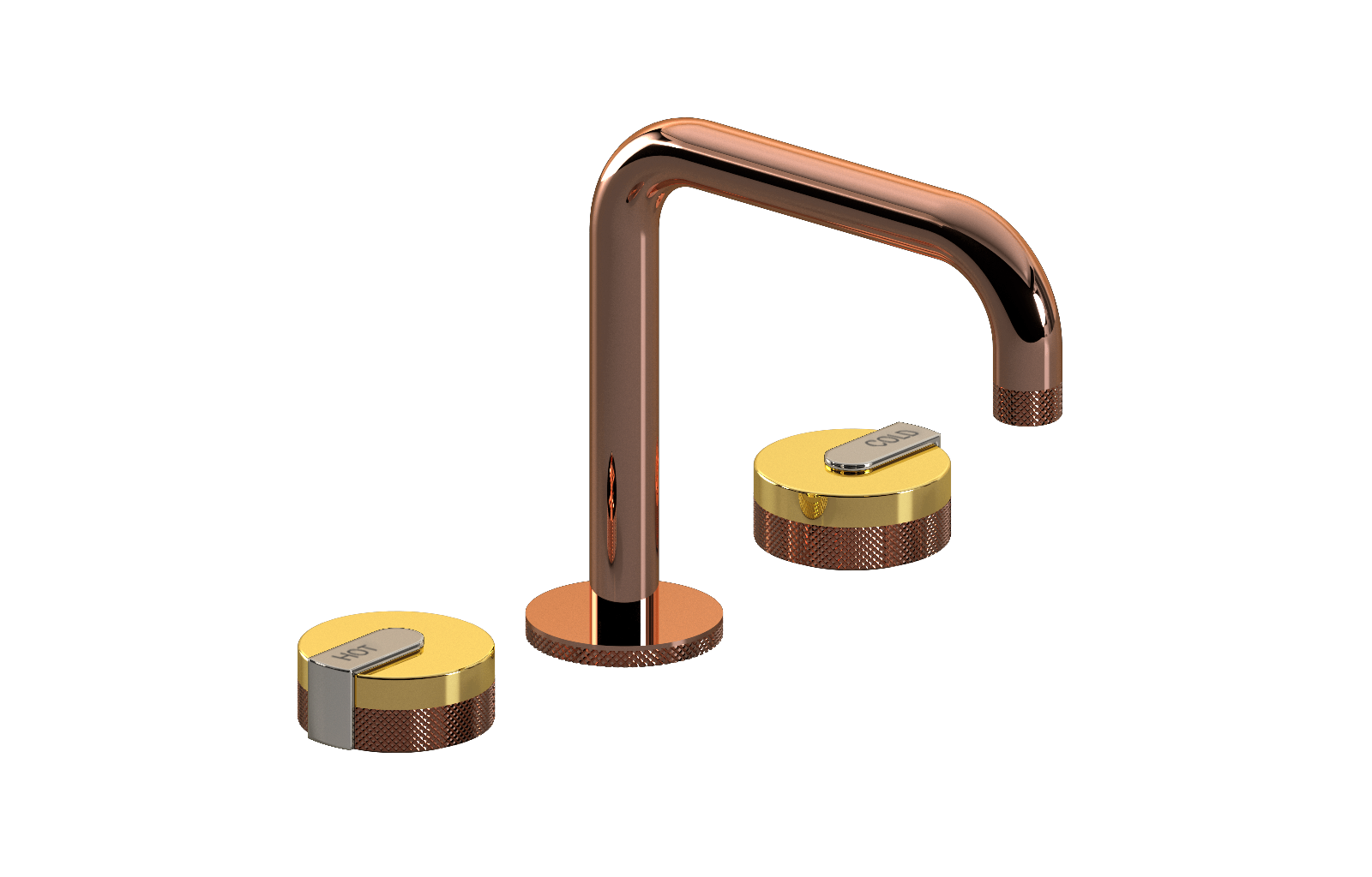 E-11511-R1AU-L1PN-RG Смеситель для умывальника на 3 отвертия GRAFF MOD+