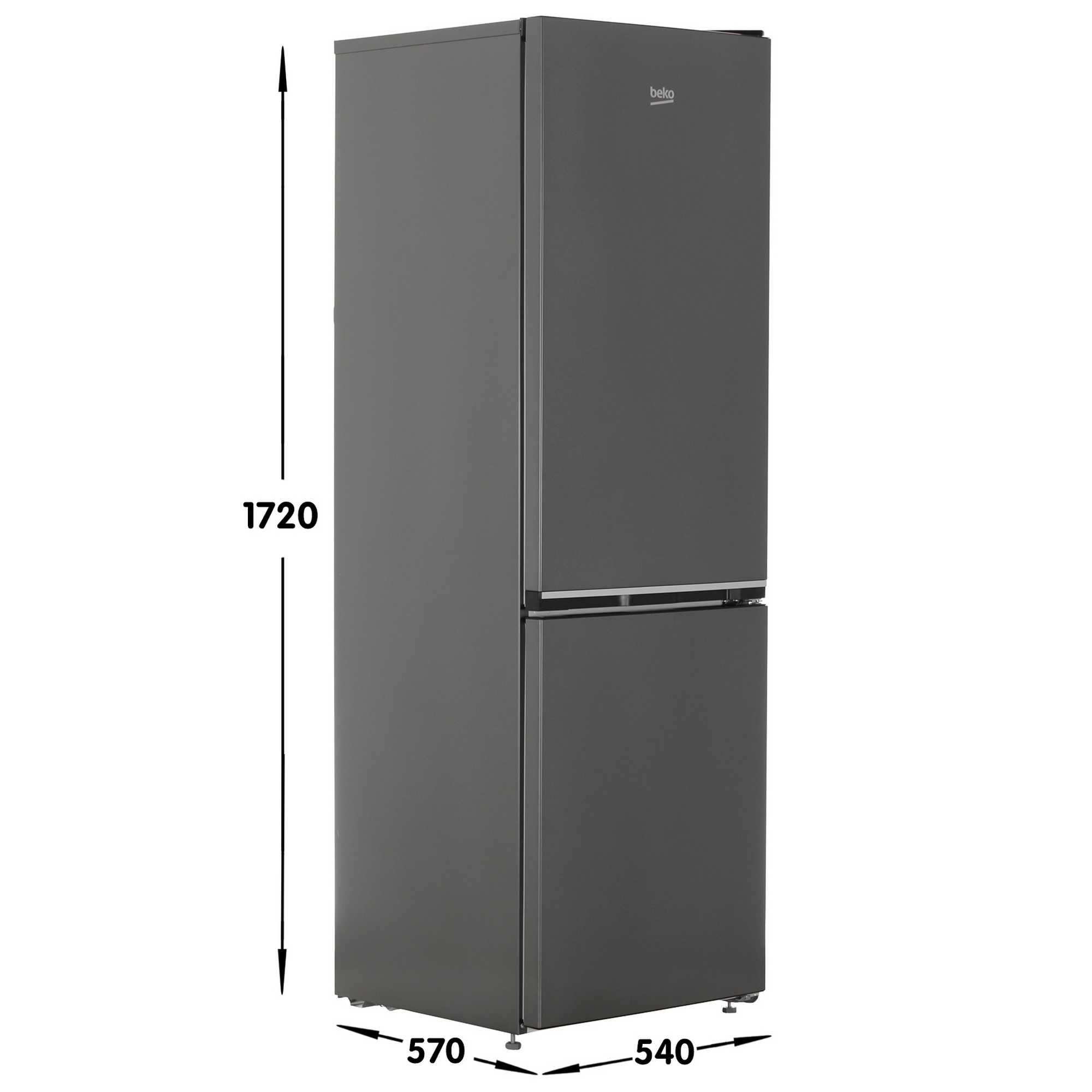 9261644 Холодильник с морозильником   BEKO B1RCNK272G серый STDN-0135587 - Вид №6