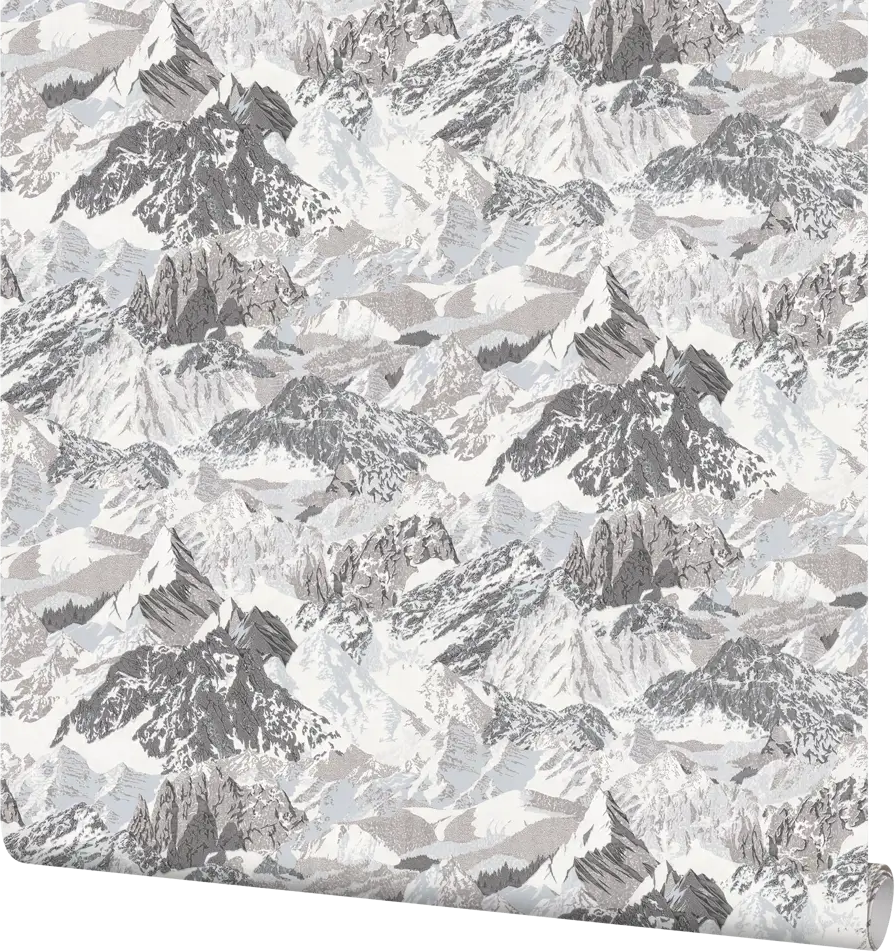 Флизелиновые обои Palitra Home Mount с рельефной текстурой в коричневых тонах 84532721