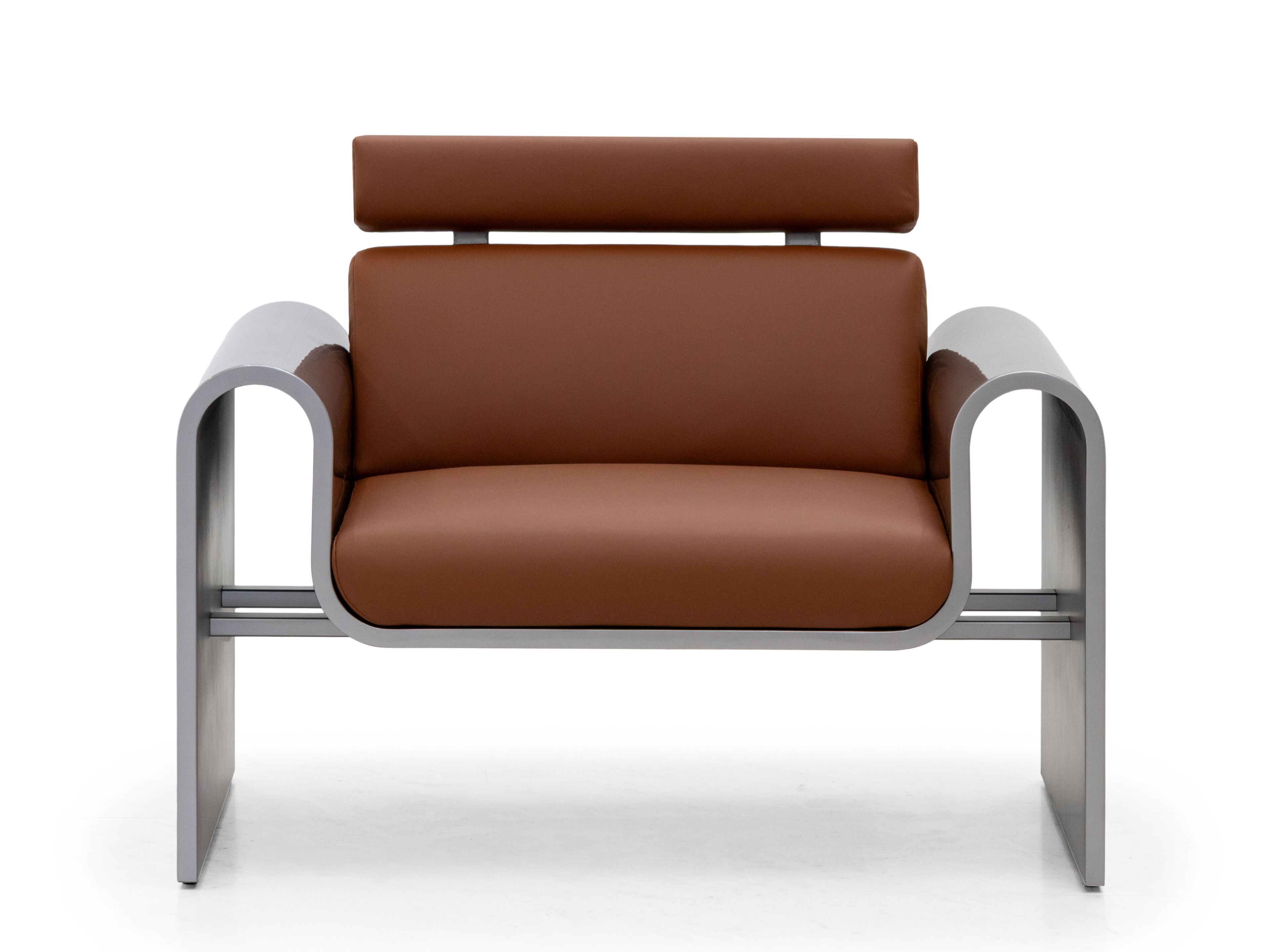 Кожаное и деревянное кресло с подлокотниками Formitalia Superman Capsule ARCH-00100524