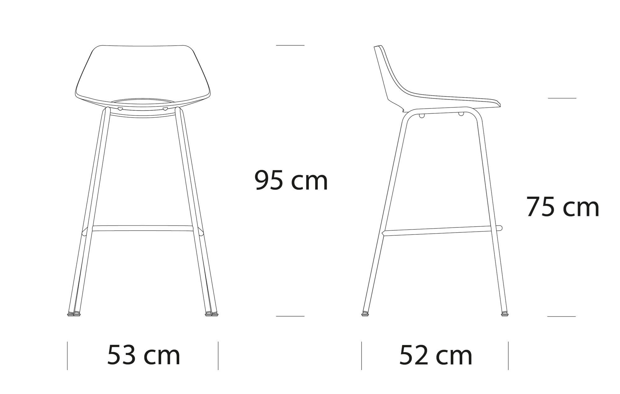 Высокий многослойный стул с подставкой для ног THONET S 661 ARCH-00119183 - Вид №5