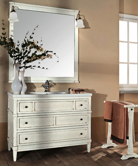 8037 Tifernoit Белая лакированная композиция для ванной Bagno 