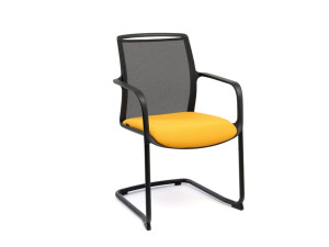 Консольное кресло для зала ожидания с подлокотниками