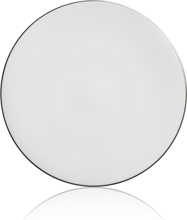 10640236 Mix&Match Тарелка закусочная Mix&Match Синергия. Платиновый кант 23см, фарфор Фарфор костяной 