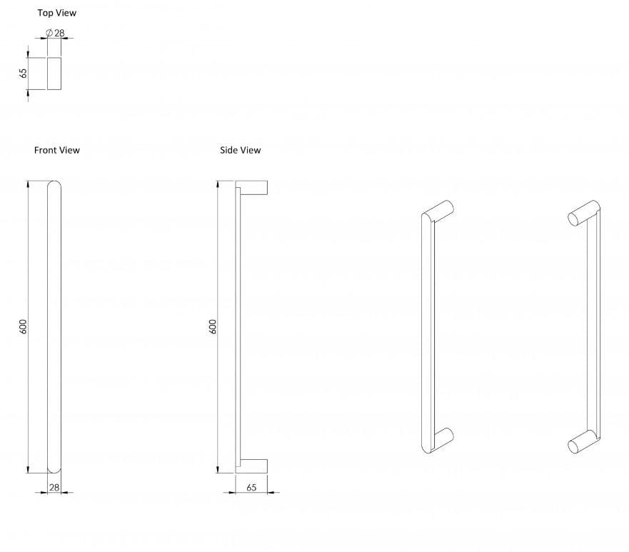 Держатель для полотенец из нержавеющей стали LUSSO Luxe ARCH-00124156 - Вид №12