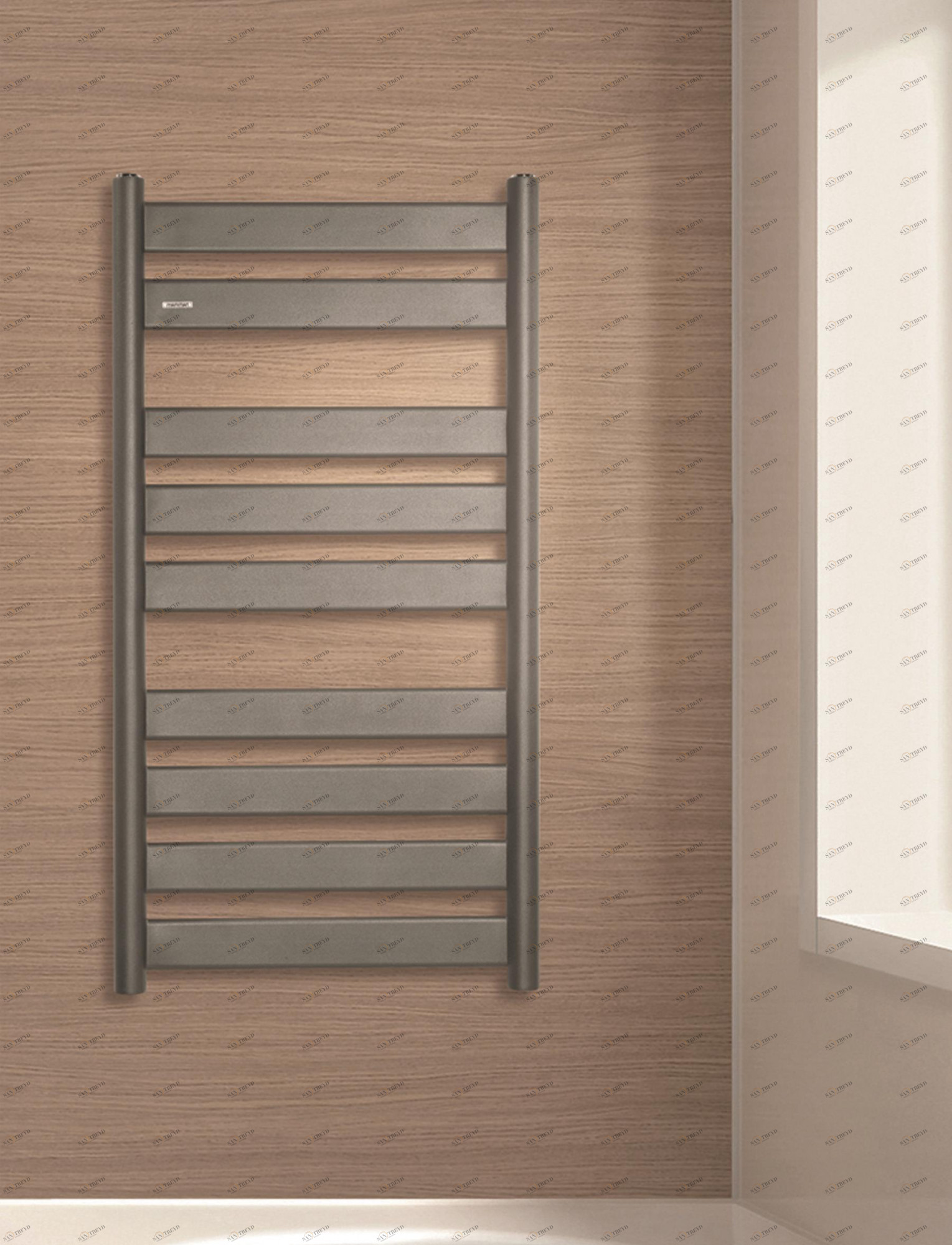 Полотенцесушитель Hammam LARA Mild steel  комбинированный; электрический или водяной Сталь 