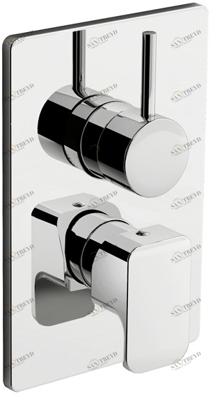 Fir Italia Смеситель для душа на 2 отверстия с переключателем и тарелкой Daily 44 4450188