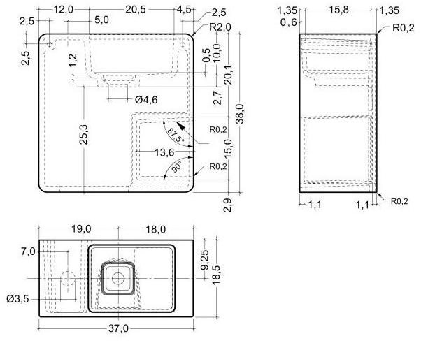 Подвесная раковина настенная овальная AQUAdesign  белая sun-id-1459476 - Вид №1