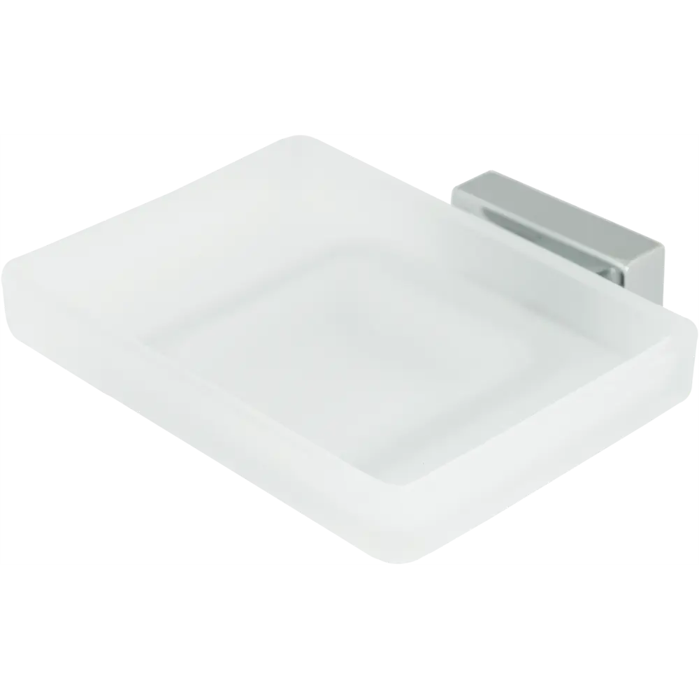 Мыльница подвесная Bath Plus «Bruklin», стекло, цвет хром 15866421 STLM-2070262