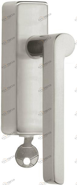 Formani Оконная ручка dk никель с замком Timeless 1927-dklock-o