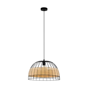 Подвесной светильник Eglo Carlton E27 60 Вт ø310 мм, цвет черный 82928064 STLM-2066072