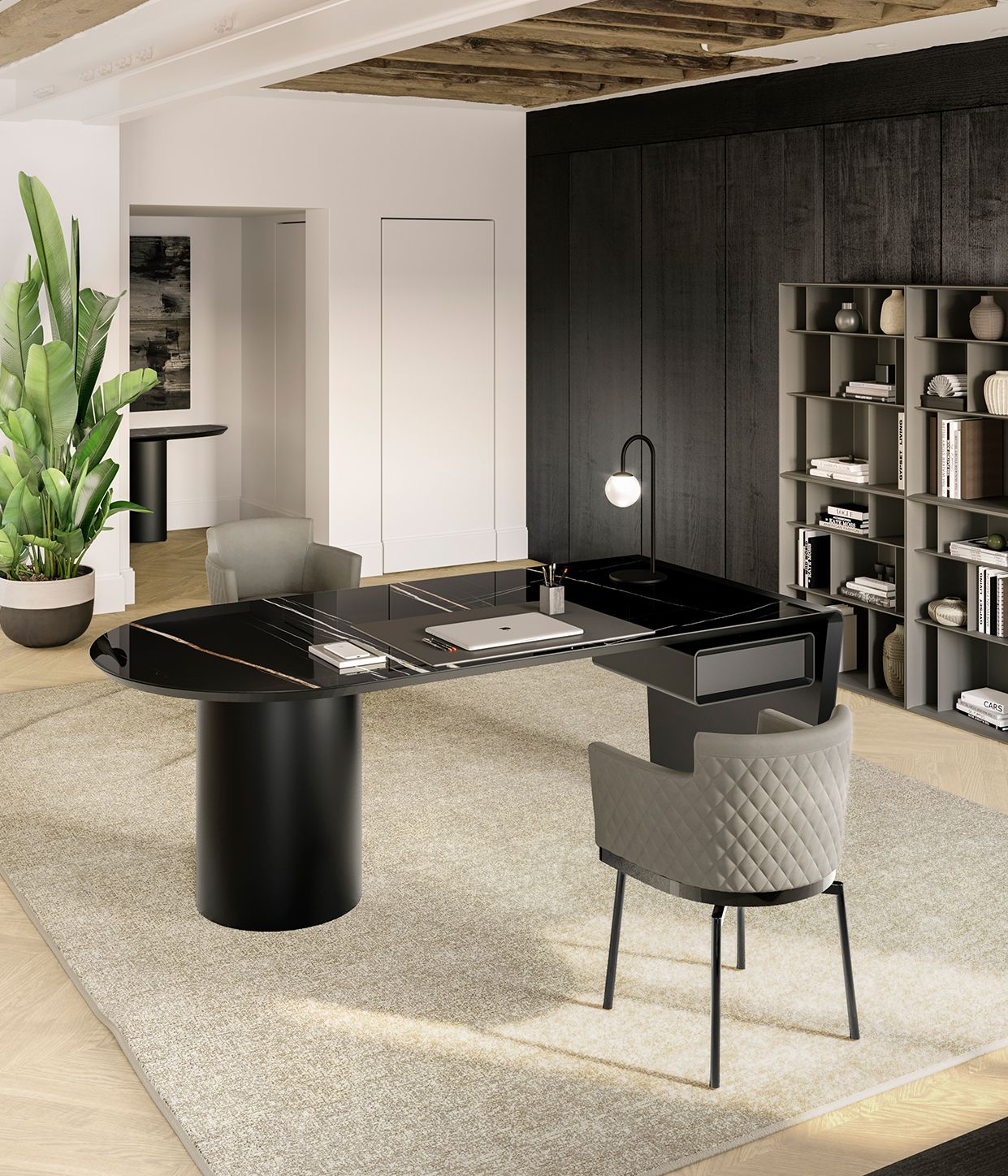 Керамический стол с ящиками EFORMA цилиндр ARCH-00061984 - Вид №2