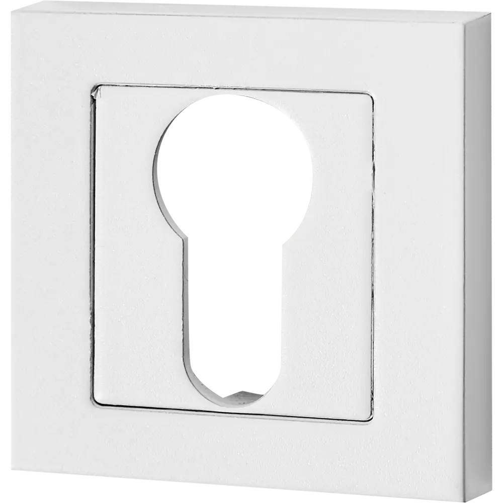 Накладка на замок Proffero белая матовая 71x50 мм для входных дверей 89348767 STLM-0902580