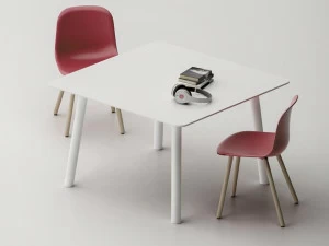 FANTONI Квадратный лакированный стол для совещаний Woods