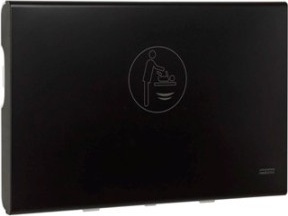 CP0016HCSB-I Горизонтальное пеленальное кресло из полипропилена и нержавеющей стали матового черного цвета с ионизатором mediclinics  - Вид №1