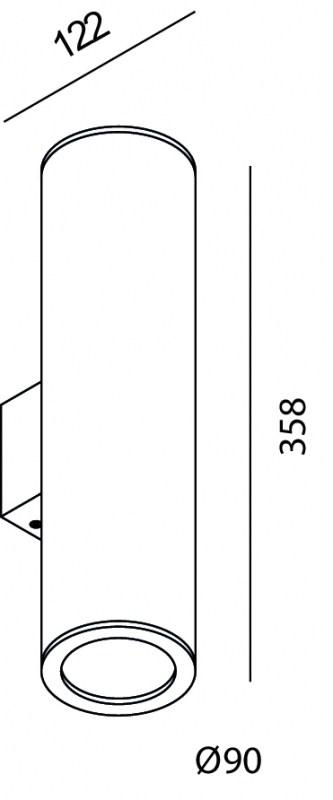 Lucifero's Настенный светильник светодиодный алюминиевый с диммером I-pipedi sun-id-1500657 - Вид №4