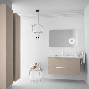 81704 SALGAR Мебель для умывальника FUSSION CHROME 1000 MACCHIATTO с 2 ящиками 997 x 540 x 450 мм Макиато