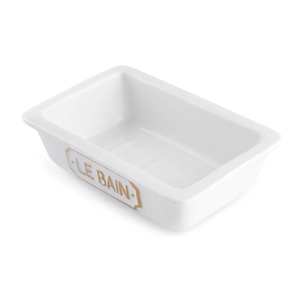 Мыльница Wess Le Bain Blanc керамика цвет белый STLM-2137612 - Вид №1