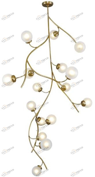 Patinas Lighting Потолочный светильник из латуни ручной работы Primavera sun-id-1433360