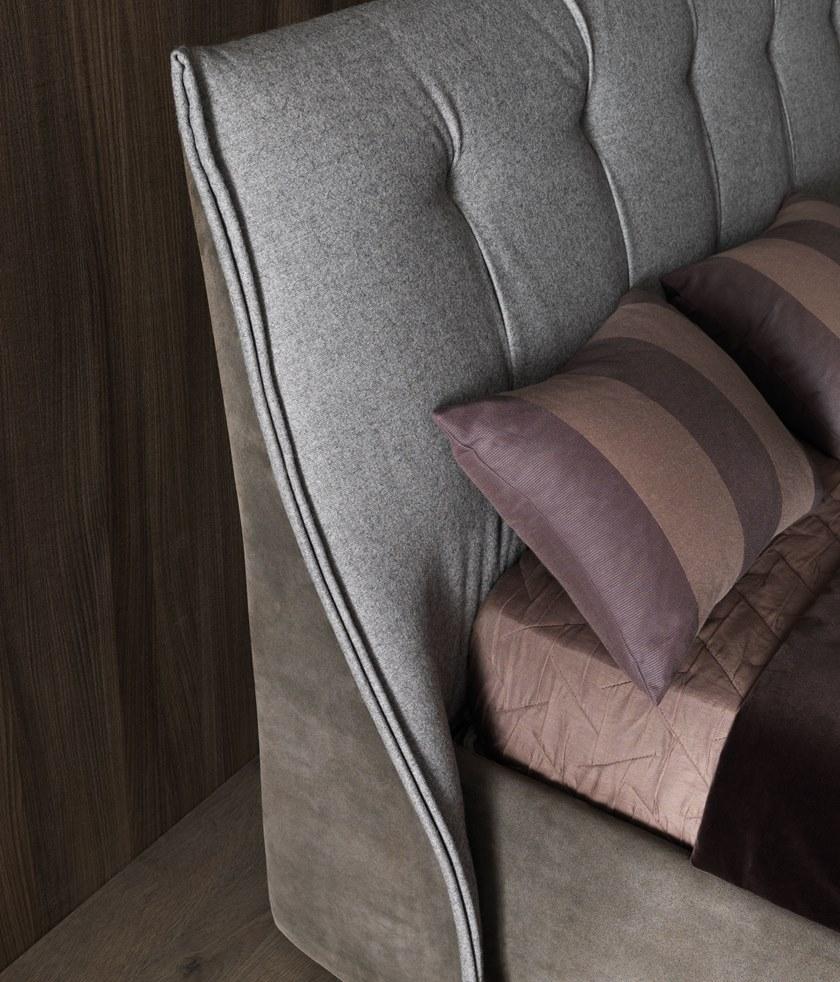 MisuraEmme Кровать из замши с тафтинговым изголовьем Misuraemme sun-id-1420324 - Вид №4