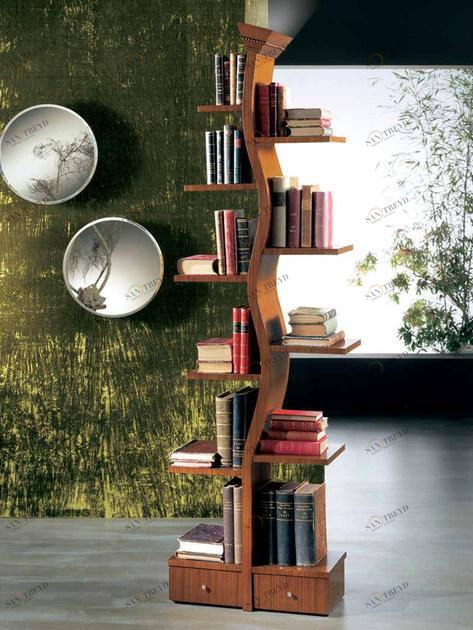 Carpanelli Книжный шкаф с подсветкой, лакированный сусальным золотом  Lb02 