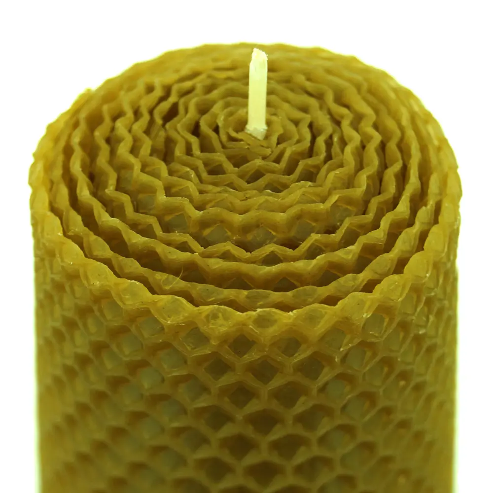Свеча вощинная цилиндр натуральная 4x6.5 см EVIS STLM-2066262 - Вид №1