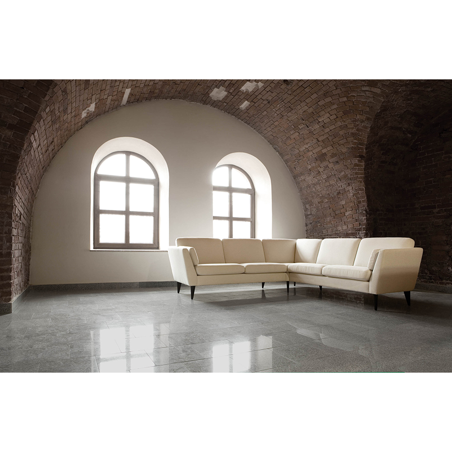 Диван угловой Mynta, правосторонний, серо-бежевый Sits S1448 - Вид №1