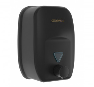 GW04 21 04 03 Genwec Настенный дозатор мыла из нержавеющей стали 304 матовый черный, 1800 мл