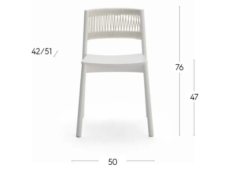 Стул из бука и морской веревки Billiani Load ARCH-00059197 - Вид №5