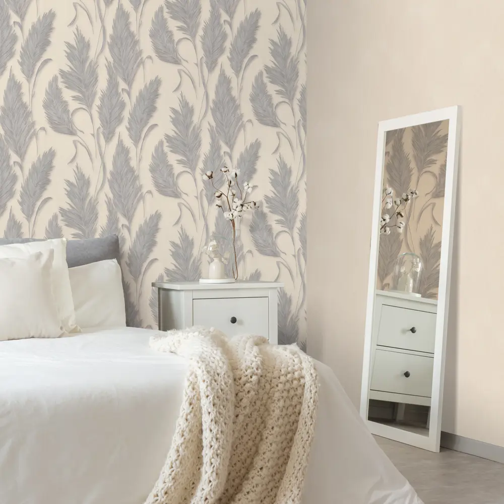 Обои флизелиновые Odelia светло-бежевые 1.06 м DI5042-17 DIAMOND STLM-2158705 - Вид №3