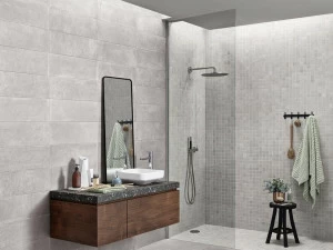 Love Tiles Белая плитка для стен с эффектом бетона Pulse