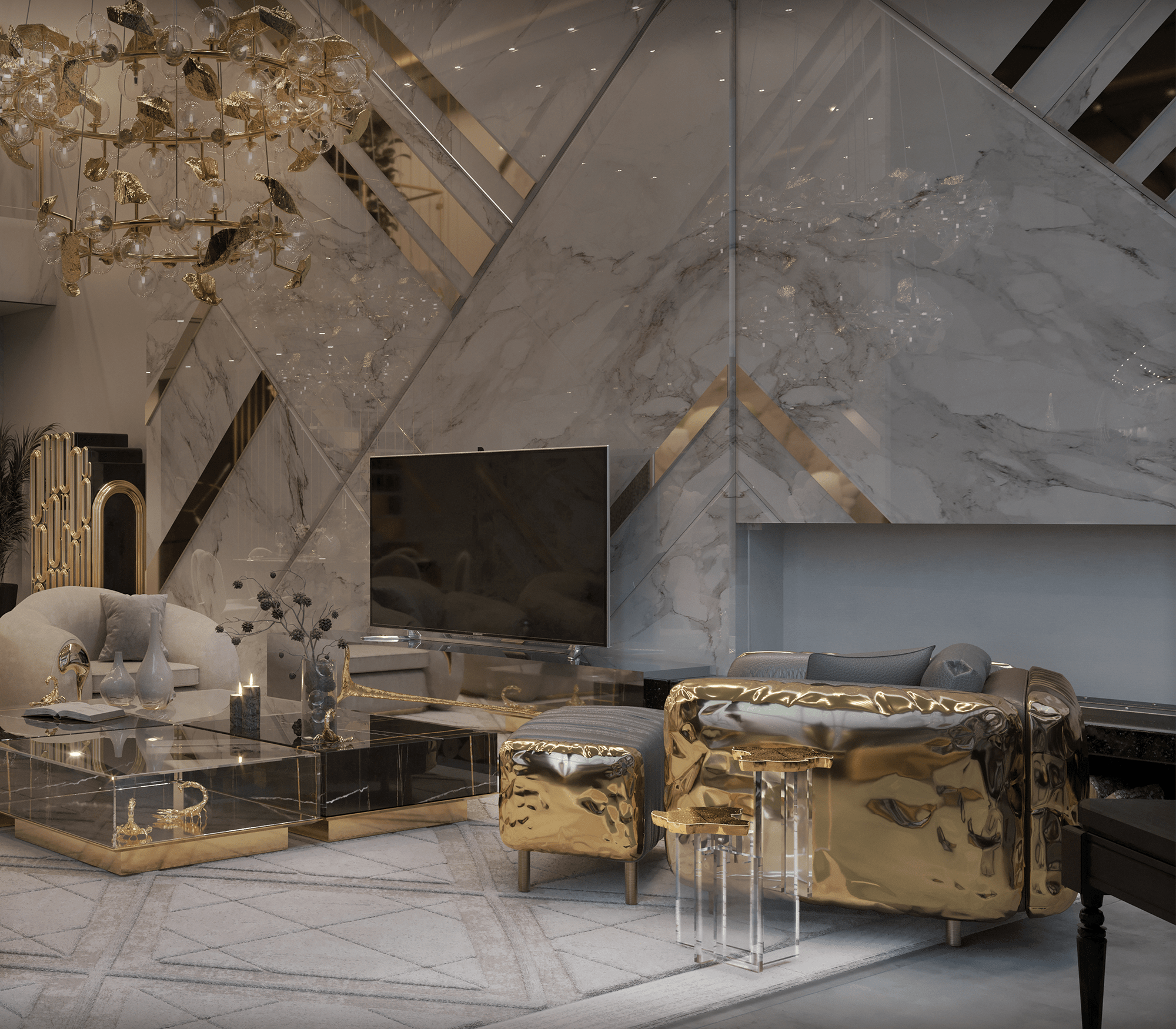 0-291 Медный приставной столик Monet Boca Do Lobo  - Вид №8