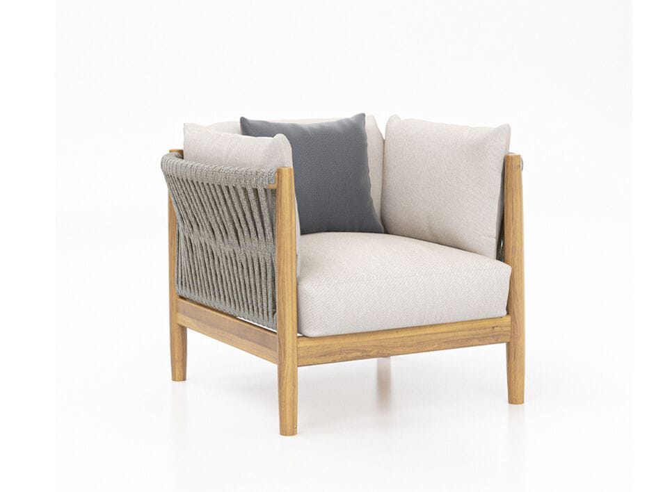 Садовое кресло из тикового дерева с подлокотниками Walters Georgica ARCH-00121687