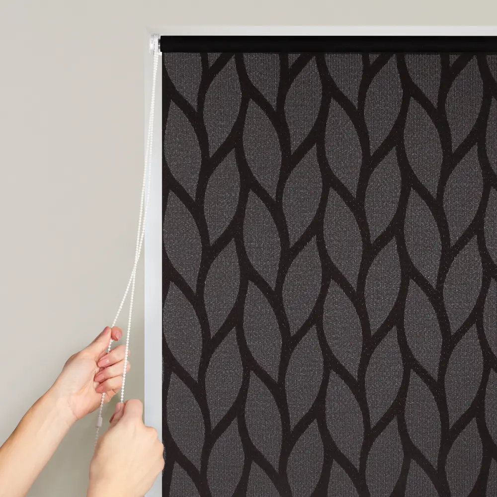 Штора рулонная Bella 180x175 см чёрная PRAKTO STLM-2038090 - Вид №3