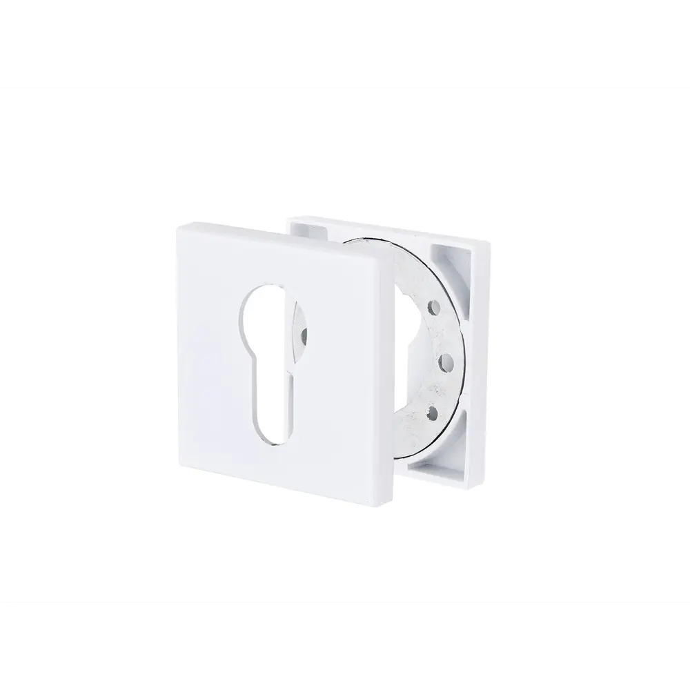 Накладка на замочную скважину Palladium Z 220 ET WP 54х54 мм цвет белый 2 шт. 85259001 STLM-2174130 