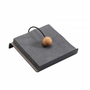 983641 HIPPO anthracite-grey салфетница 18х19см;LIND DNA