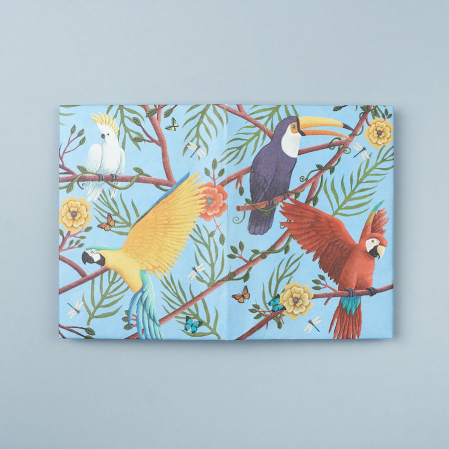 NС-029 Обложка на паспорт new joyparrots, попугаи New wallet  - Вид №2