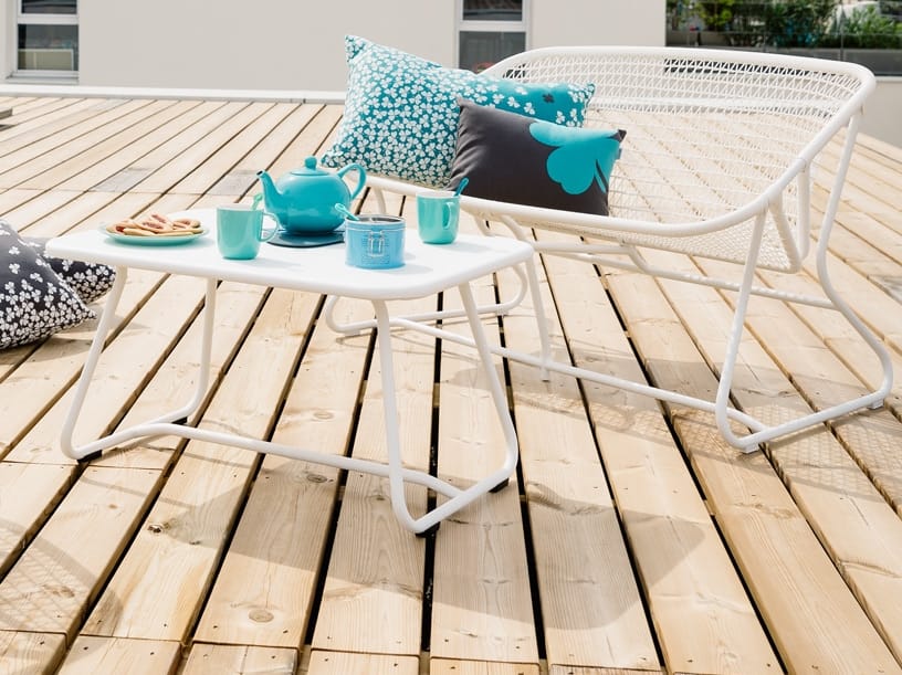 Алюминиевая садовая скамейка со спинкой Fermob Шестидесятые ARCH-00059817 - Вид №1