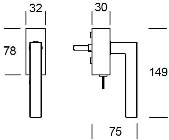 Reguitti Оконная ручка dk с замком на розетке Geneve Aq03dkt8158 - Вид №2
