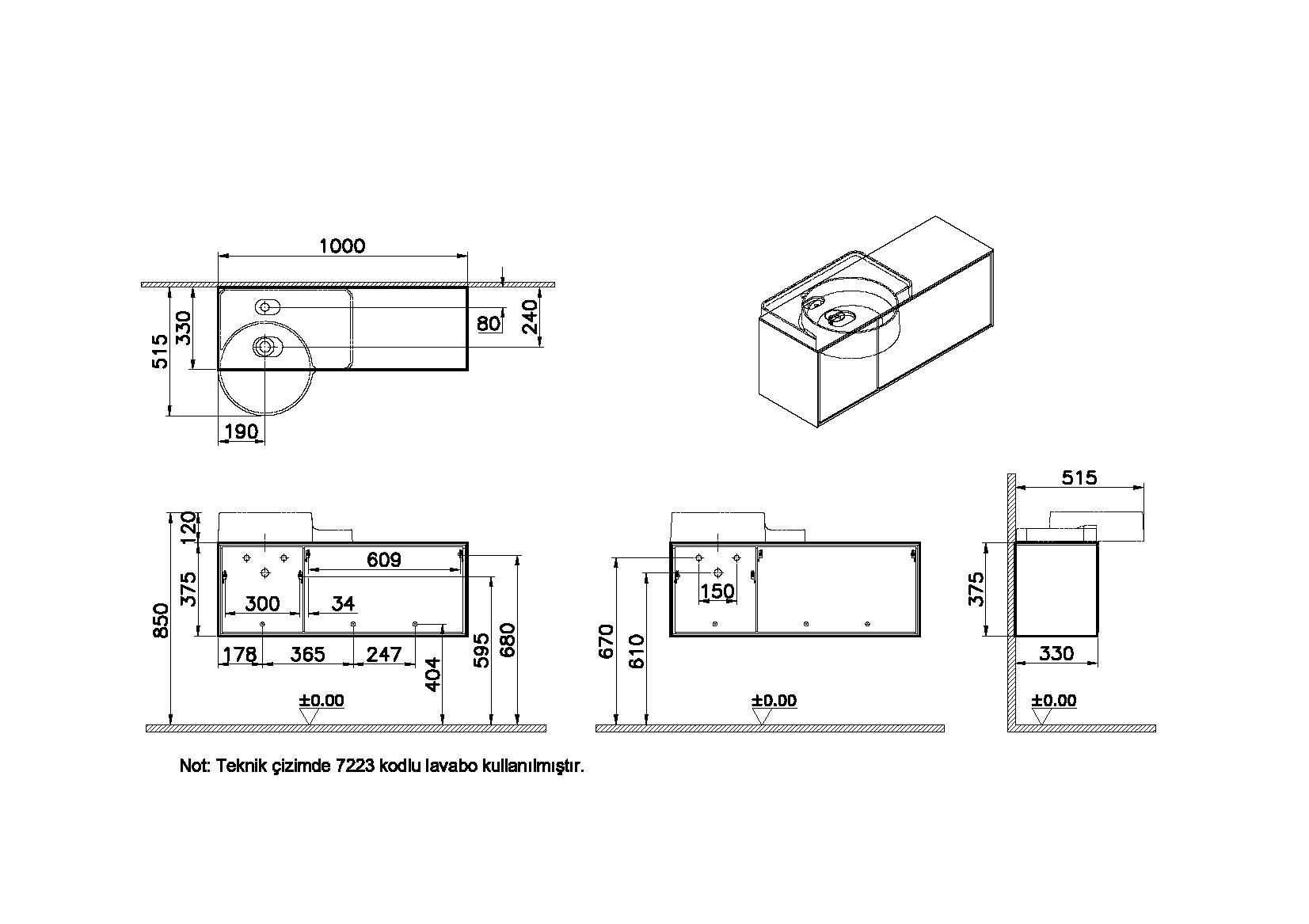 62400 Раковина Vitraglobal Voyage - Вид №1