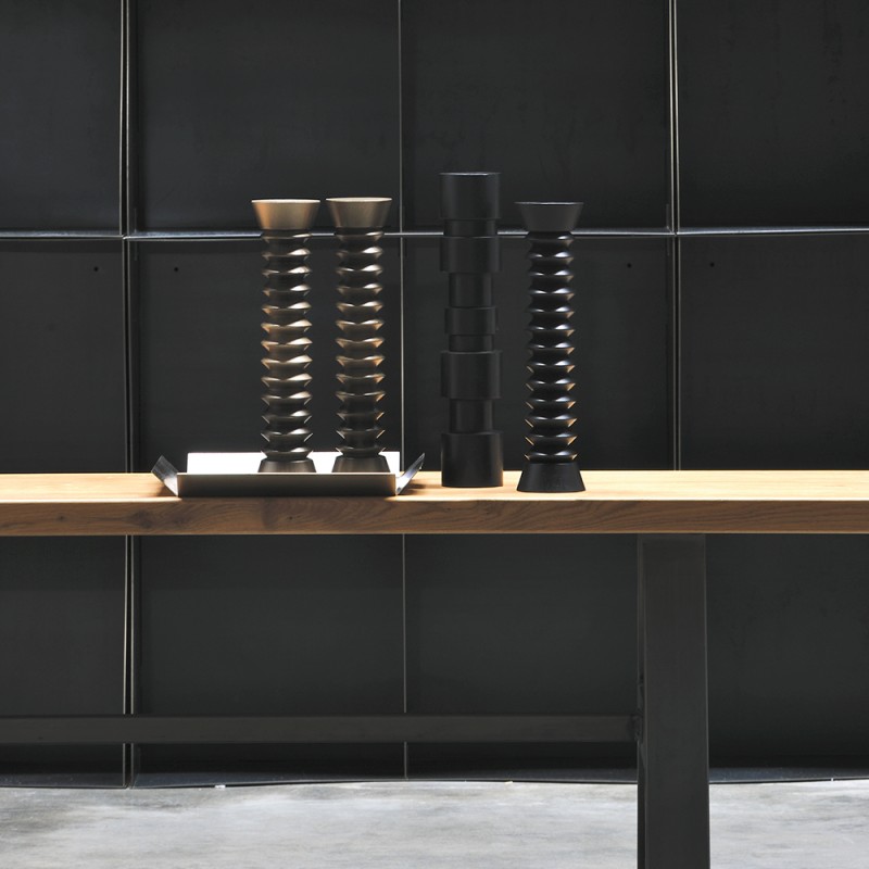 D103/6X30 Вертикальная деревянная скульптура Adriani e Rossi Черный 