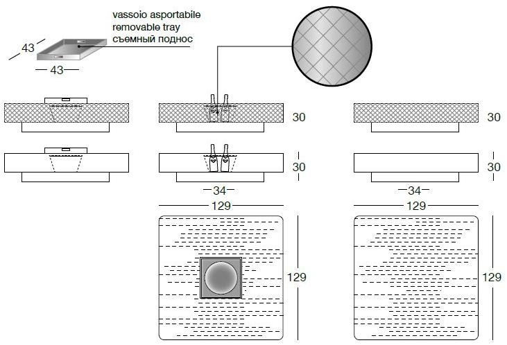 Longhi Квадратный журнальный столик с ведерком для льда Loveluxe 2015 – regency collection Y 734 - Вид №4