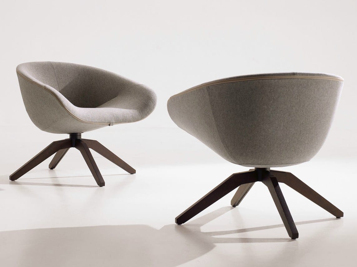 Вращающееся кресло на сиденье из ткани B&B Italia Mart ARCH-00033718 - Вид №1