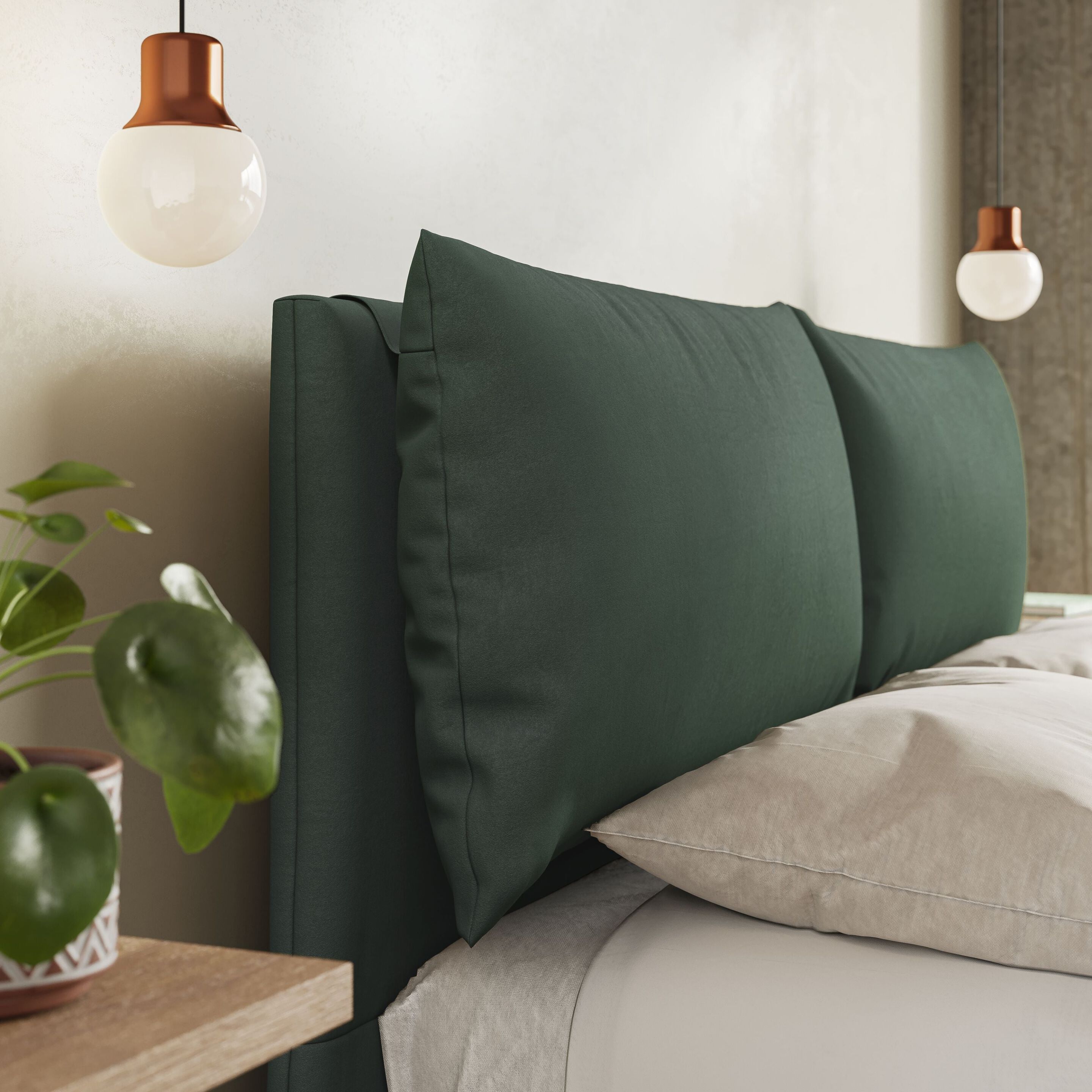 Съемная кровать из ткани с мягким изголовьем Divani.Store ASTRID ARCH-00060077 - Вид №2