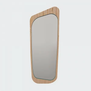 Зеркало настенное большое бирюзовое шпон Woodi WOODI ДИЗАЙНЕРСКИЕ 00-3966338 Бирюзовый