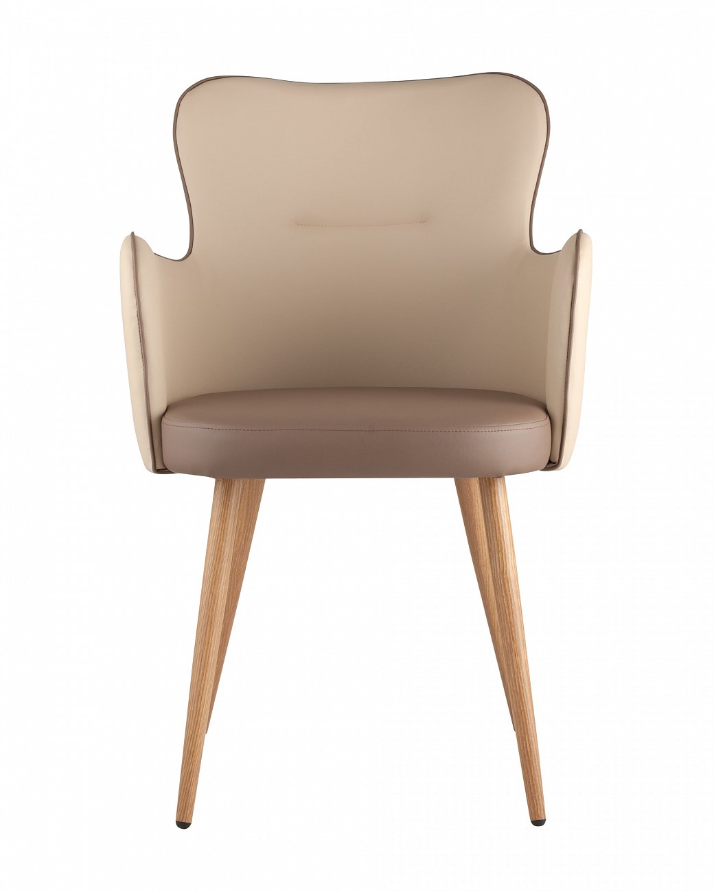 Стул с подлокотниками мягкий коричневый "Космос" STOOL GROUP ДИЗАЙНЕРСКИЕ 00-3881962 Коричневый  - Вид №1